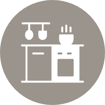 Entertain in your modern kitchen with stainless steel appliances
